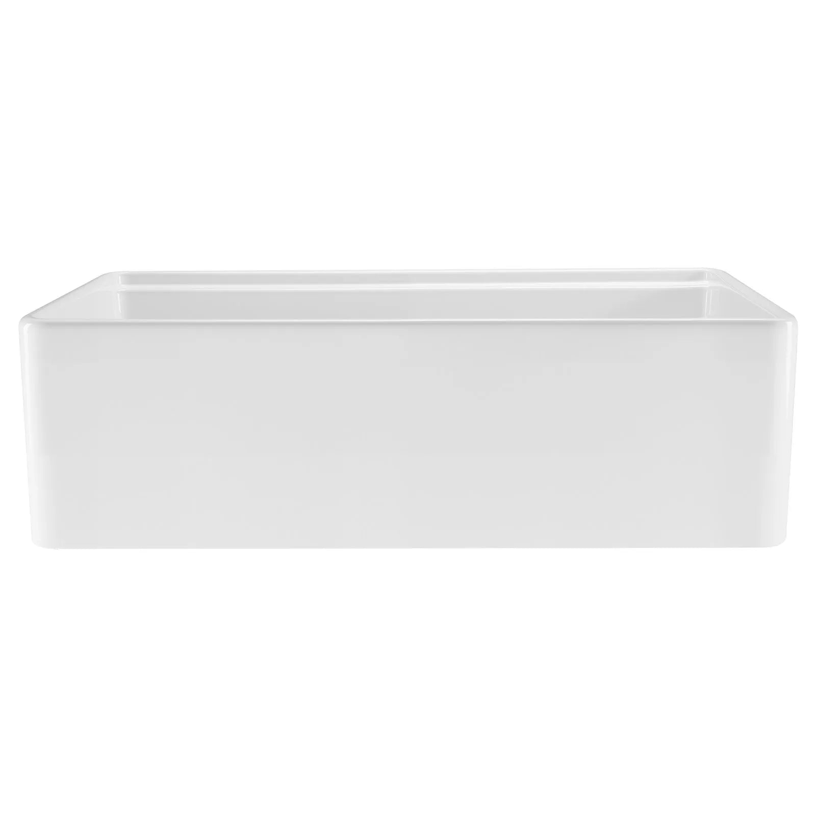 VEVOR 32.5 in Farmhouse Sink Undermount Kitchen Single Bowl Basin Fireclay White