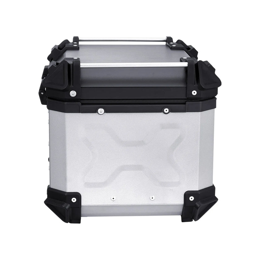 VEVOR 45L Motorcycle Top Case Universal Motorbike Tail Box with Leather Lining