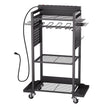 VEVOR 4-tier Tool Organizer Cart with Charging Station Garage Cart on Wheels