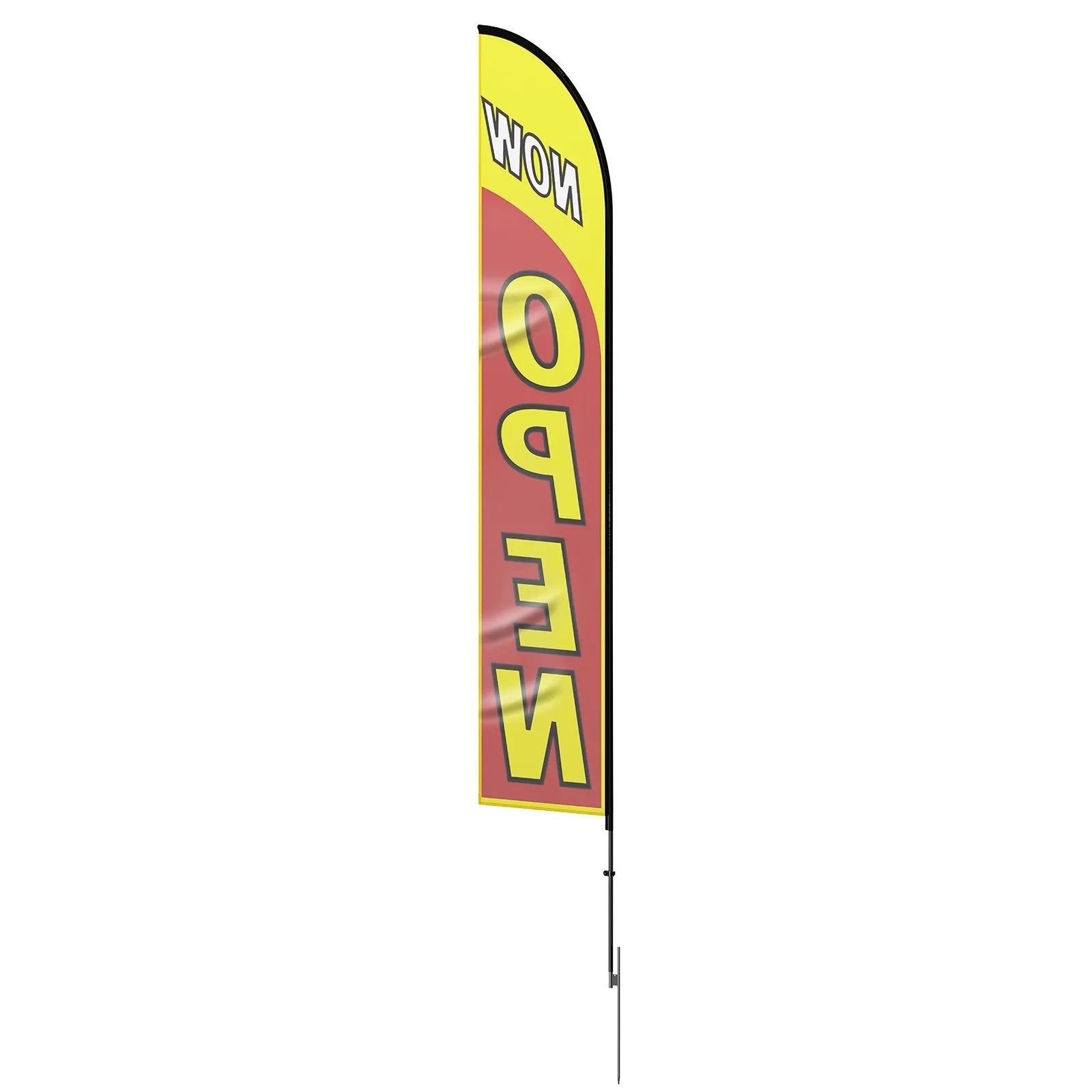VEVOR Open Flags for Business Advertising Flags for Outside Banner Flag and Pole