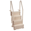 VEVOR 4-Step Taupe Pool Ladder of 2 Handrails Supports 400 lb for 48-54 In Pools