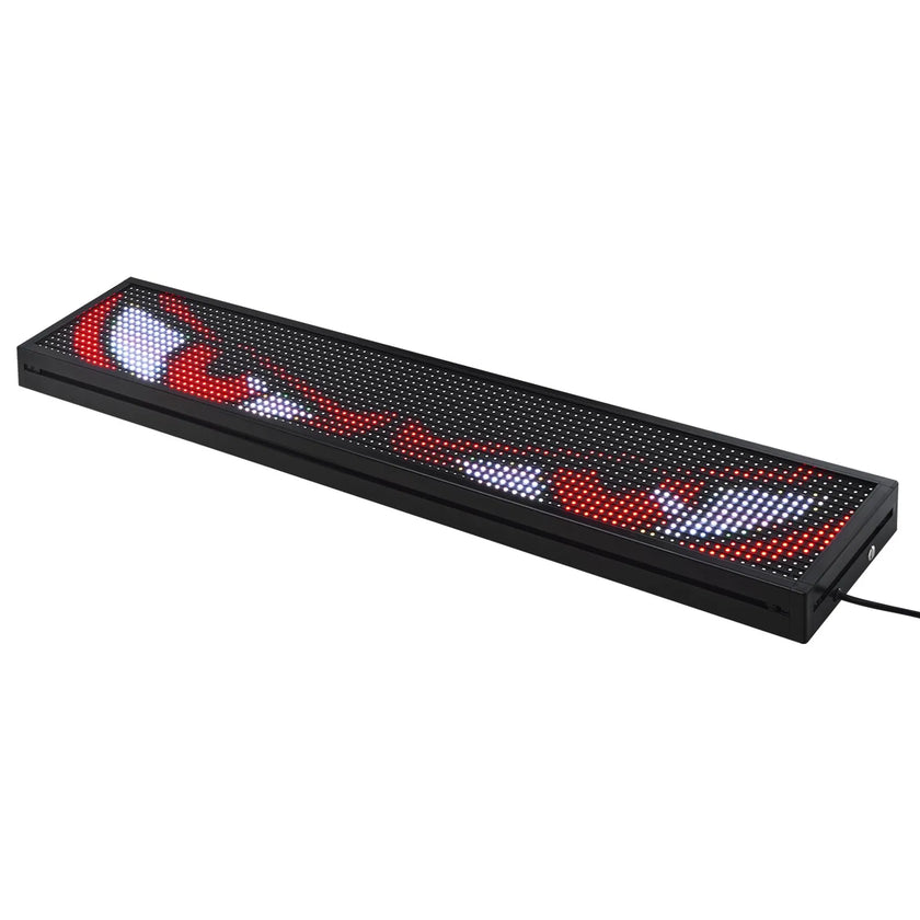 VEVOR 40x8in Programmable LED Sign Digital Scrolling Display Board P10 Fullcolor