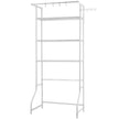 VEVOR Over Washer and Dryer Storage Shelf Single Row 3 Tiers Washer Rack White