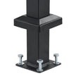 VEVOR 1-2 Handrails for Outdoor for Seniors Porch Deck Black Square Tube Steel