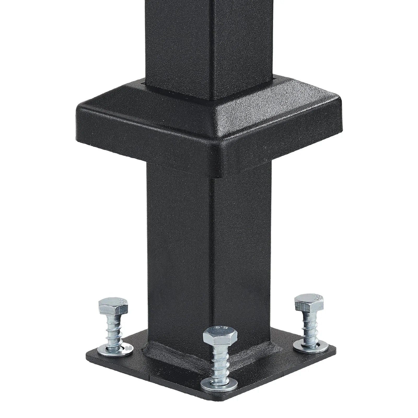 VEVOR 1-2 Handrails for Outdoor for Seniors Porch Deck Black Square Tube Steel