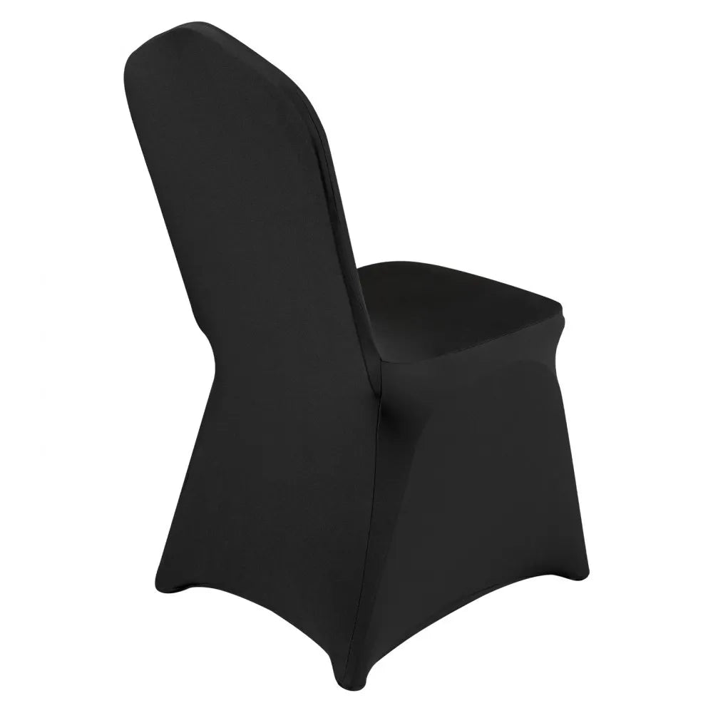 VEVOR 30PCS Black Stretch Spandex Folding Chair Covers for Wedding Party Dining