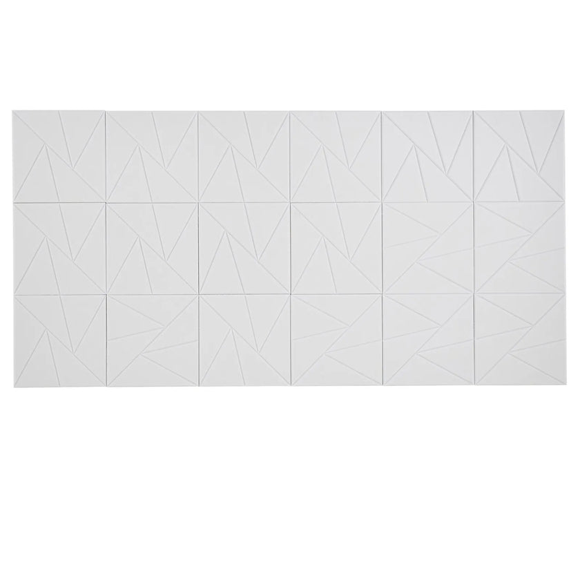 VEVOR 18 Pack Acoustic Wall Panels 11.8 x 11.8 x 0.4 inch Self-Adhesive White