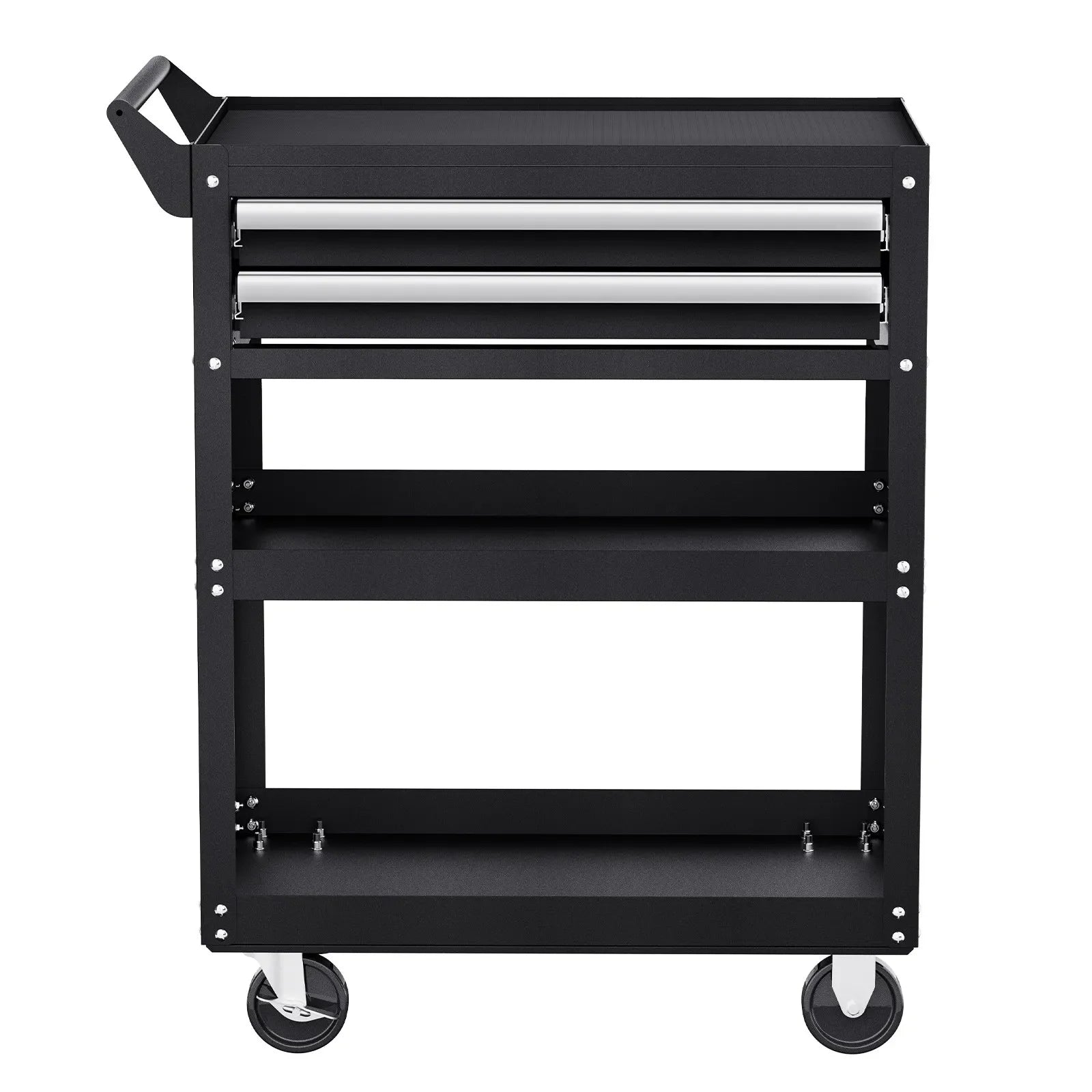VEVOR 5-Tier Tool Cart on Wheels 400 lb Rolling Work Cart with Drawer & Pegboard