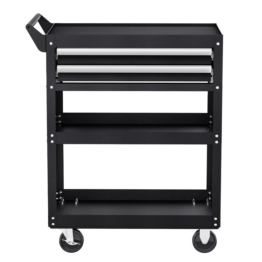 VEVOR 5-Tier Tool Cart on Wheels 400 lb Rolling Work Cart with Drawer & Pegboard