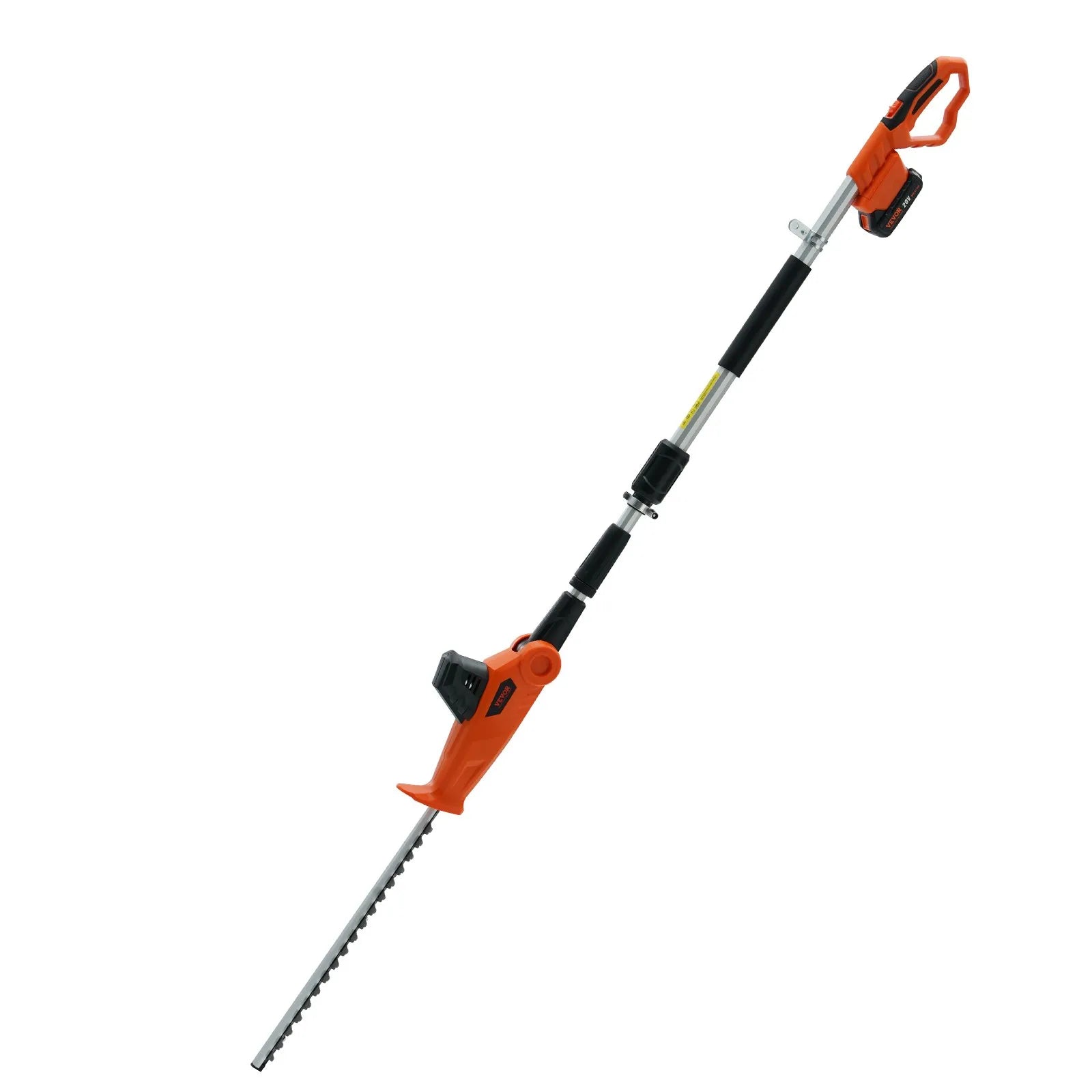 VEVOR 20V Cordless Hedge Trimmer, 18 inch Double-edged Steel Blade, Pole Hedge Trimmer Kit 20V Battery, Fast Charger Included, 74