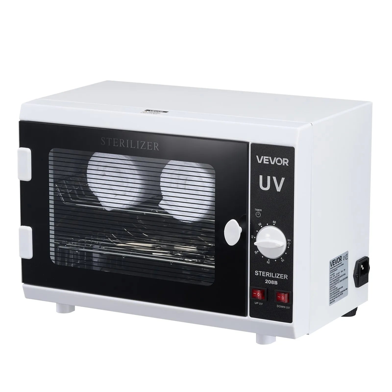 VEVOR Nail Tool Cleaning Machine 12L Large Capacity Knob Control Tool Cleaner