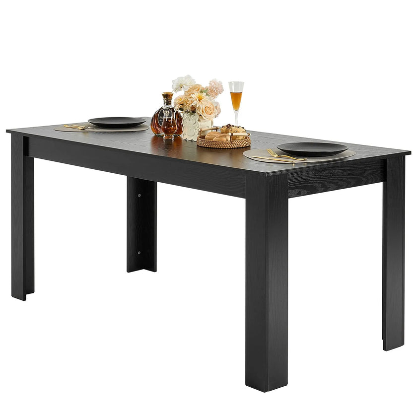 VEVOR 63in Rectangle Dining Table Wood Kitchen Table for 4-6 Person (Only Table)