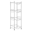 VEVOR 4 Tiers Water Jug Holder Single Row Water Bottle Rack for 4 Bottles Silver