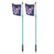 VEVOR 2 PCS 3 FT Whip Light, APP & RF Remote Control Led Whip Light, Waterproof RGB Chasing Lighted Whips with 4 Flags, for UTVs, ATVs, Motorcycles, RZR, Can-am, Trucks, Off-road, Go-karts
