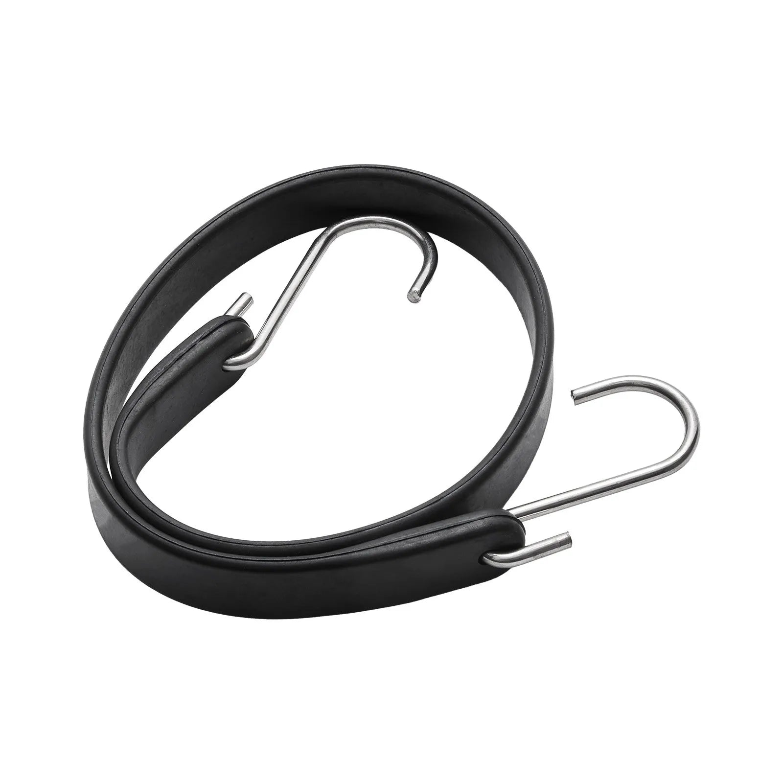 VEVOR 50 Pcs Flat Bungee Cord Set 19.8 mm Heavy Duty Bungee Straps with S-Hook