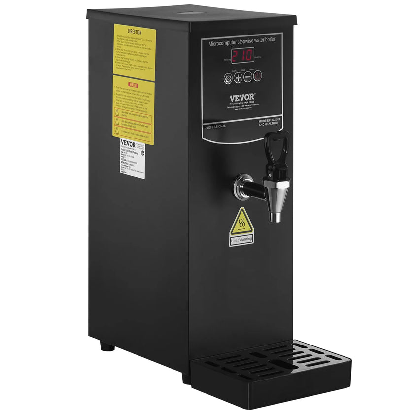VEVOR 10L Commercial Water Boiler Electric Hot Water Dispenser Stainless Steel