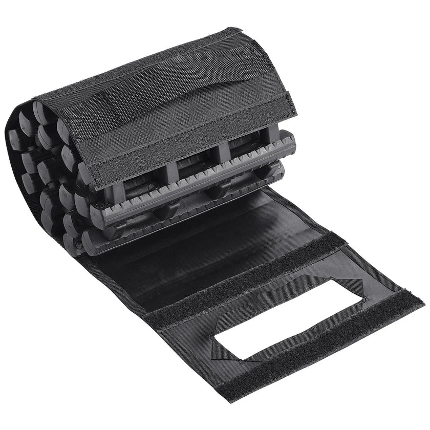 VEVOR 2PCS Traction Boards with TPR for Mud Snow Sand Storage Bags Short Black