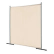 VEVOR 6FT Room Divider Single Panel Fabric Room Screen for Office Bedroom Beige