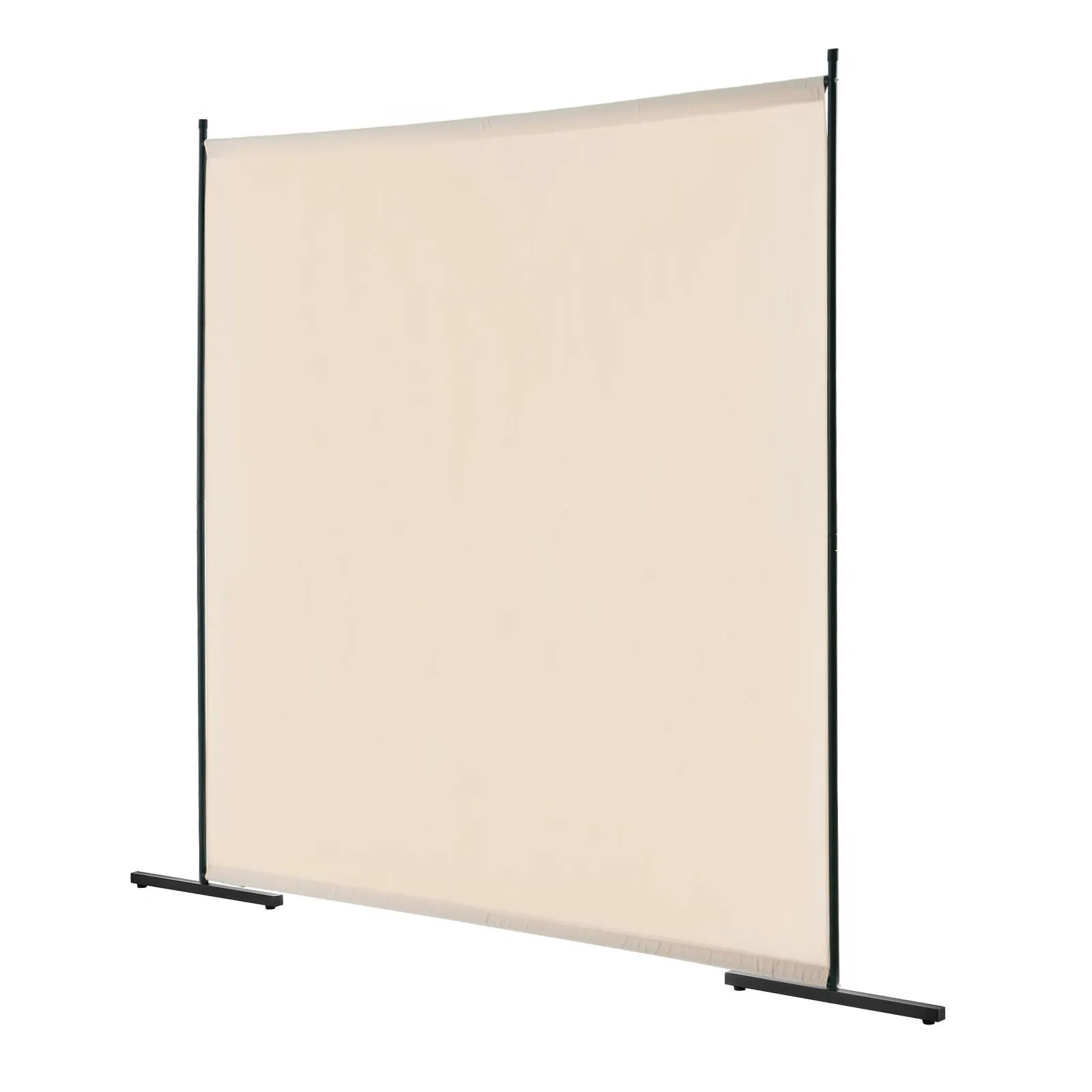 VEVOR 6FT Room Divider Single Panel Fabric Room Screen for Office Bedroom Beige