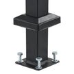 VEVOR 4-5 Handrails for Outdoor for Seniors Porch Deck Black Square Tube Steel