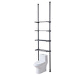 VEVOR Over the Toilet Storage 4-Tier Bathroom Shelf Rack Space Saver Organizer