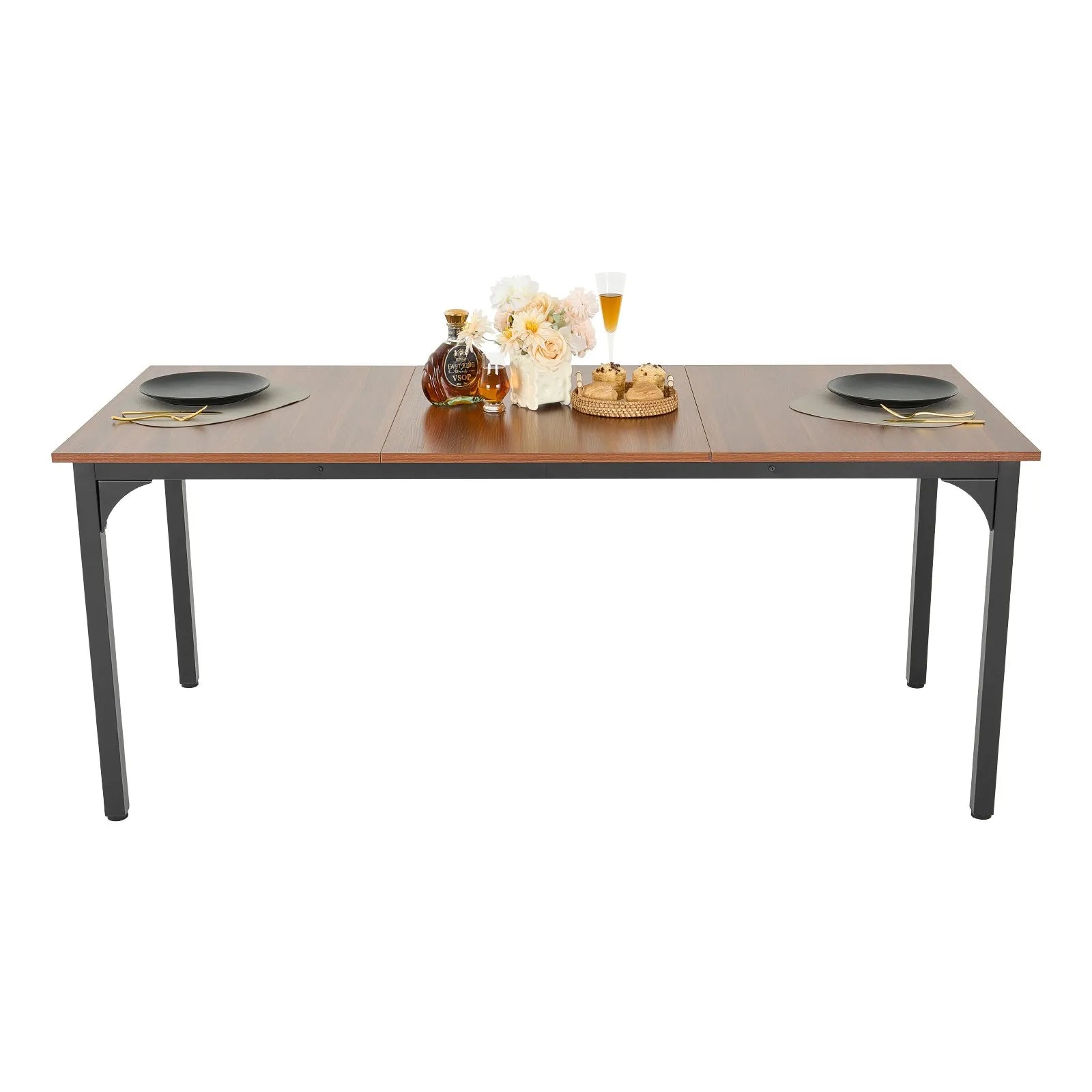 VEVOR 71in Rectangle Dining Table Wood Kitchen Table for 6-8 Person (Only Table)