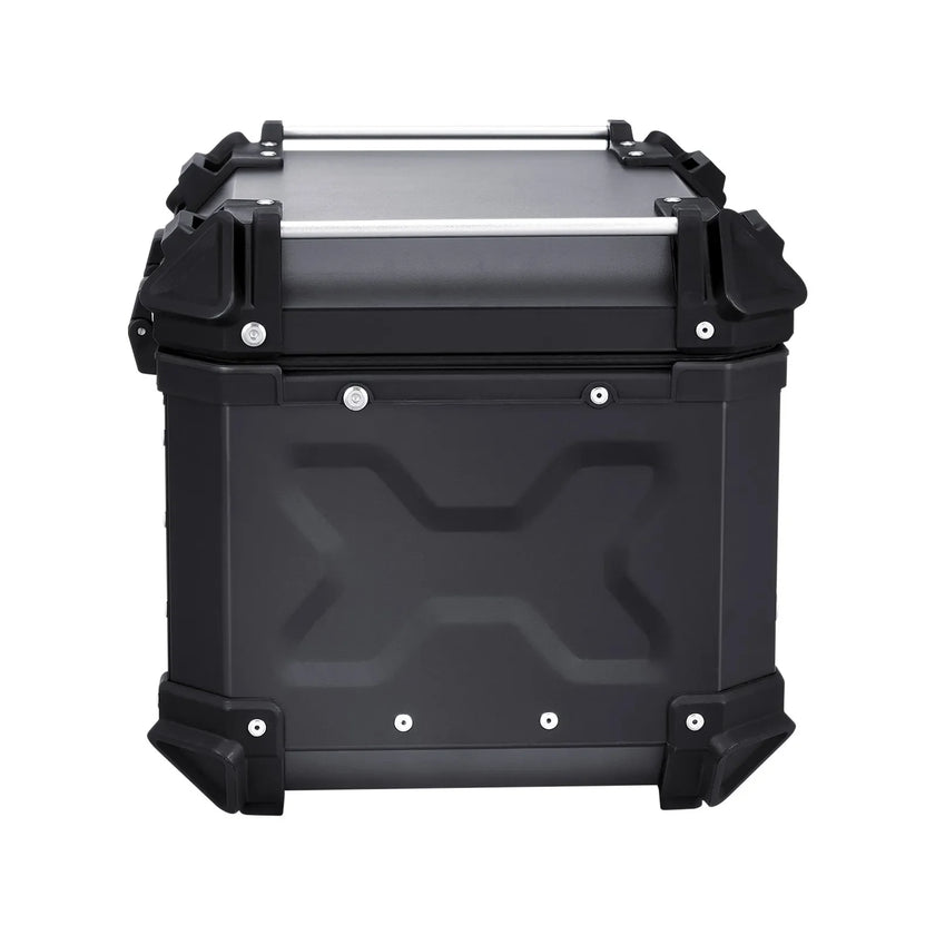 VEVOR 55L Motorcycle Top Case Universal Motorbike Tail Box with Leather Lining