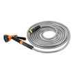 VEVOR 25ft Metal Garden Hose Stainless Steel Water Hose Lightweight No Kink