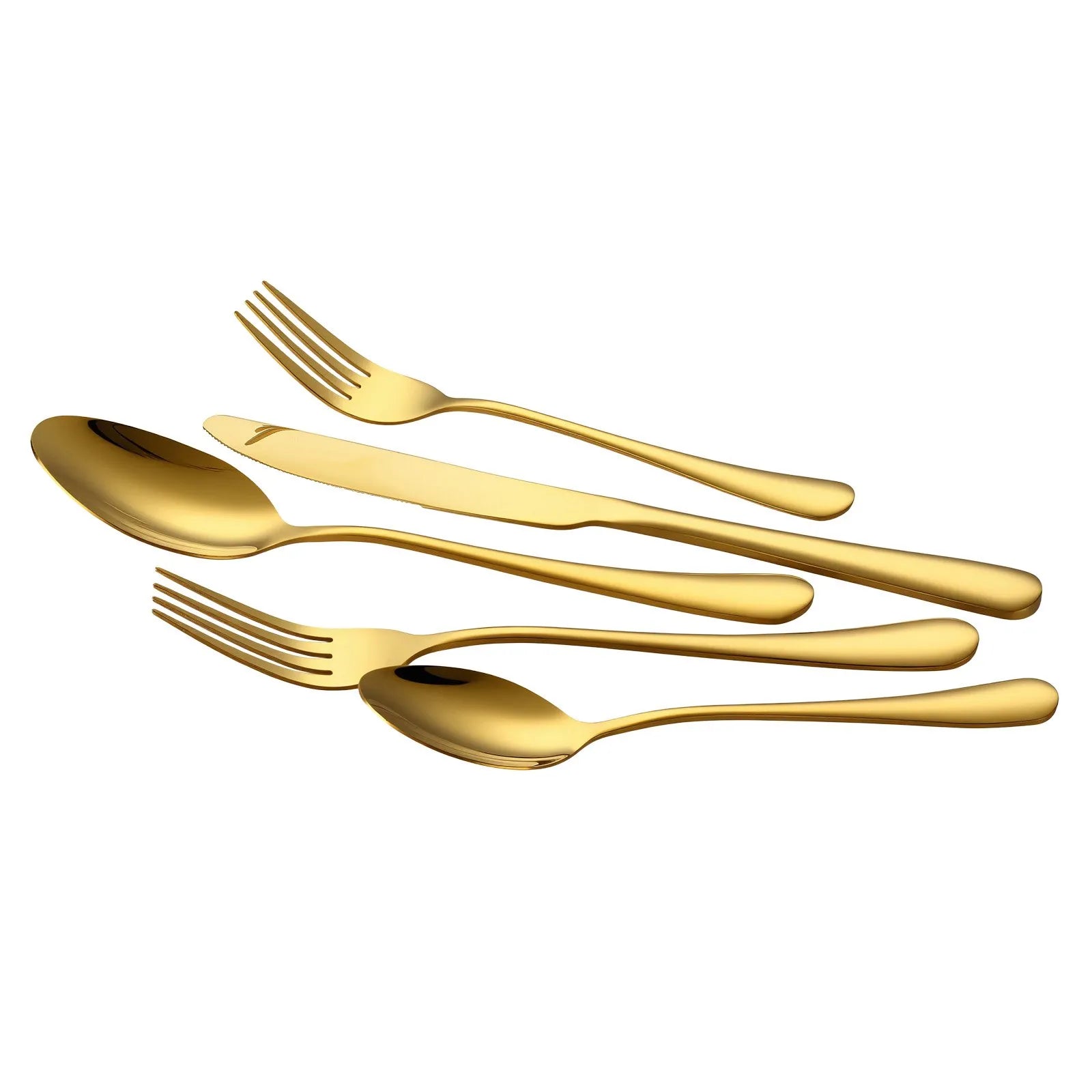 VEVOR 100-Piece Silverware Set Stainless Steel Cutlery Flatware Utensils for 20