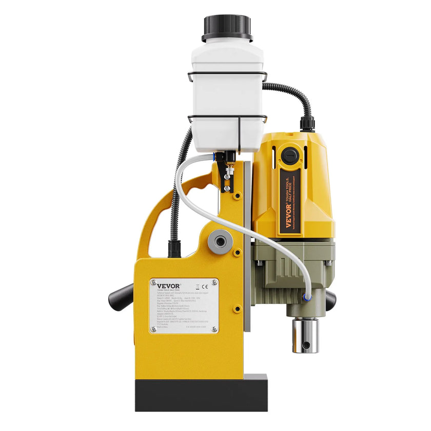 Magnetic Drill 1200W 2810 lbf Mag Drill Press 1.6 in Boring Diameter Yellow