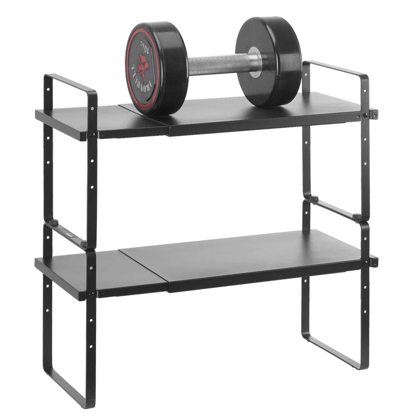 VEVOR 2 Tier Cabinet Organizer Shelf Counter Shelves Steel Storage Spice Rack
