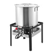 VEVOR 60 Qt Seafood Boiling Kit with Strainer Outdoor Crab Crawfish Cooking Pot