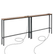 VEVOR Narrow Console Sofa Table Couch Table 2 Pieces for Entryway & Living Room