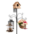 VEVOR 92 Inch Bird Feeding Station 4 Hook Wild Bird Feeder Stand Pole