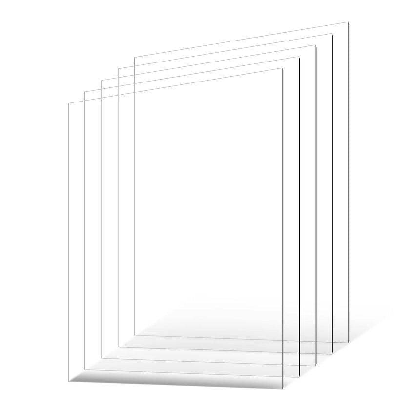 VEVOR 5-Pack PET/Plexiglass Sheets 24 x 36 Inch Plastic Sheets 0.04 Inch Thick