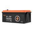 VEVOR 48V 105Ah Golf Cart Lithium Battery 20A Charger LCD Monitor & 4000+ Cycle