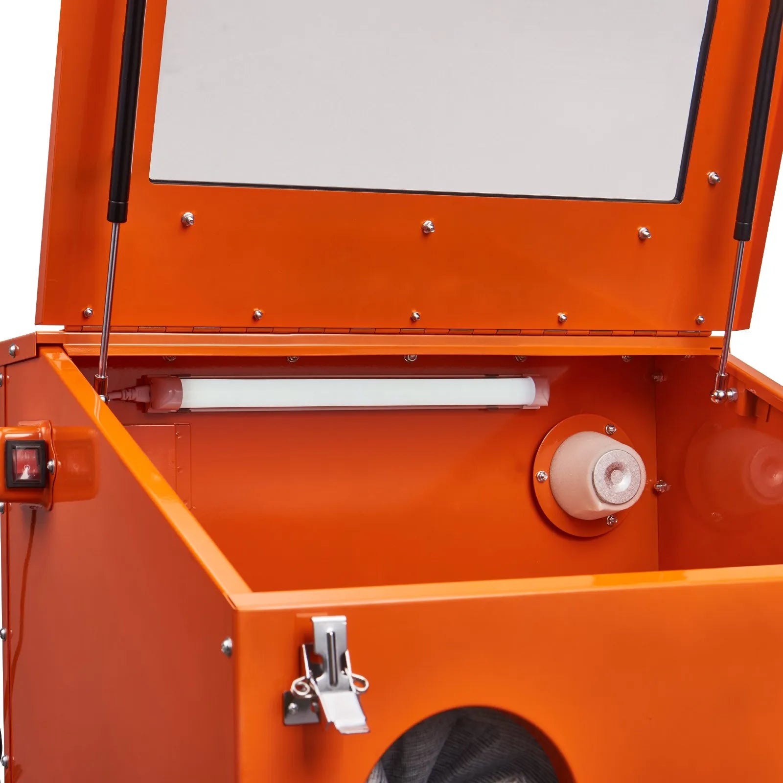 VEVOR 40 Gallon Sandblasting Cabinet, 40-120PSI Portable Benchtop Sand Blasting Cabinet, Heavy Duty Steel Sand Blaster with Blasting Gun & 4 Ceramic Nozzles for Paint, Stain, Rust Removal