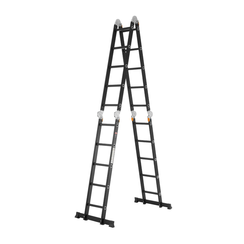 VEVOR Multi-Purpose Folding Ladder 7-in-1 5 Step 19ft Reach Height for Work