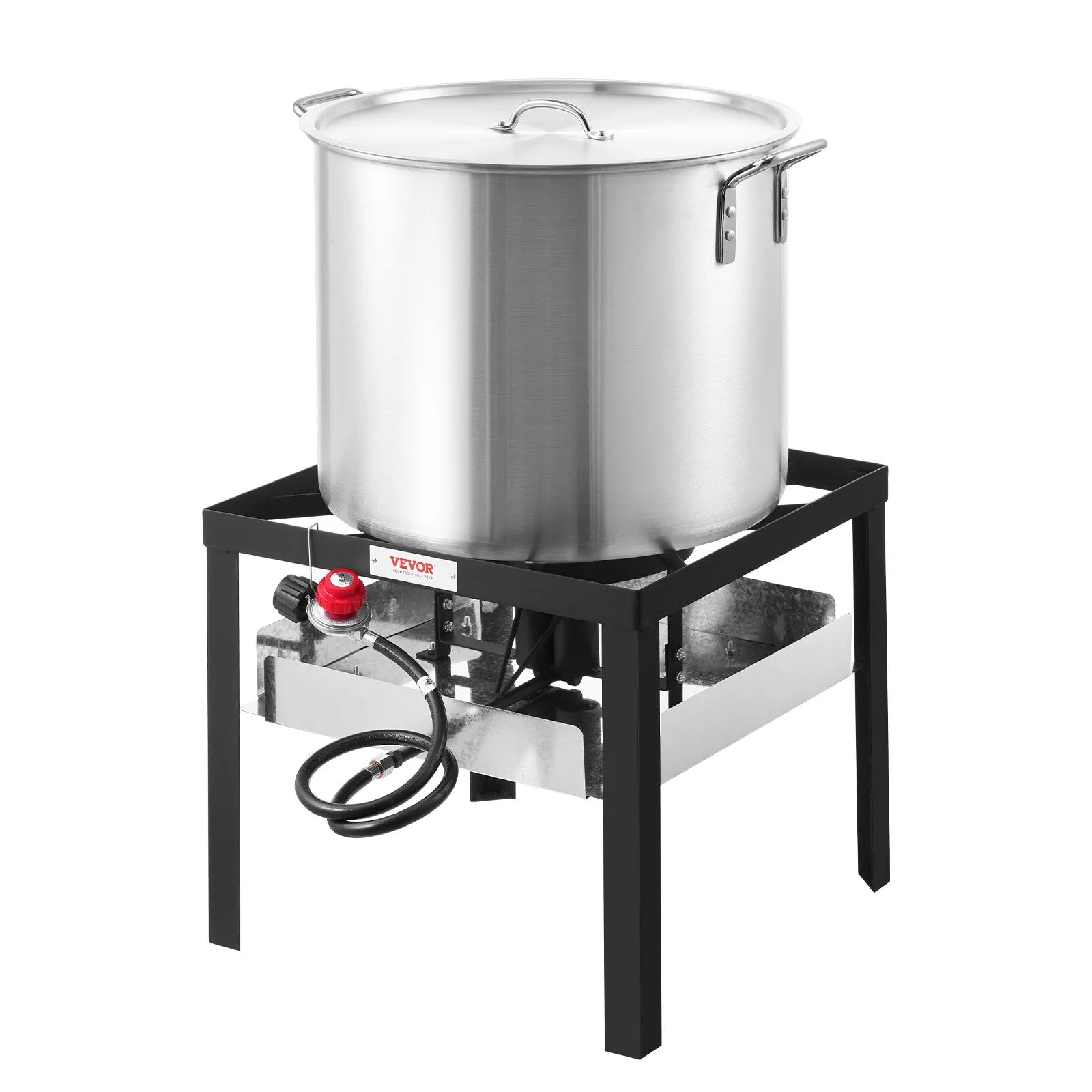 VEVOR 80 Qt Seafood Boiling Kit with Strainer Outdoor Crab Crawfish Cooking Pot