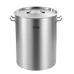 VEVOR 36QT Stainless Steel Stockpot Cooking Kitchen Sauce Pot with Basket Lid