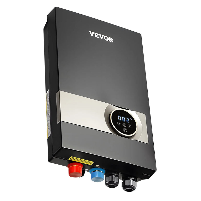 VEVOR 27kW Tankless Electric Water Heater Instant Hot with LCD Child Lock