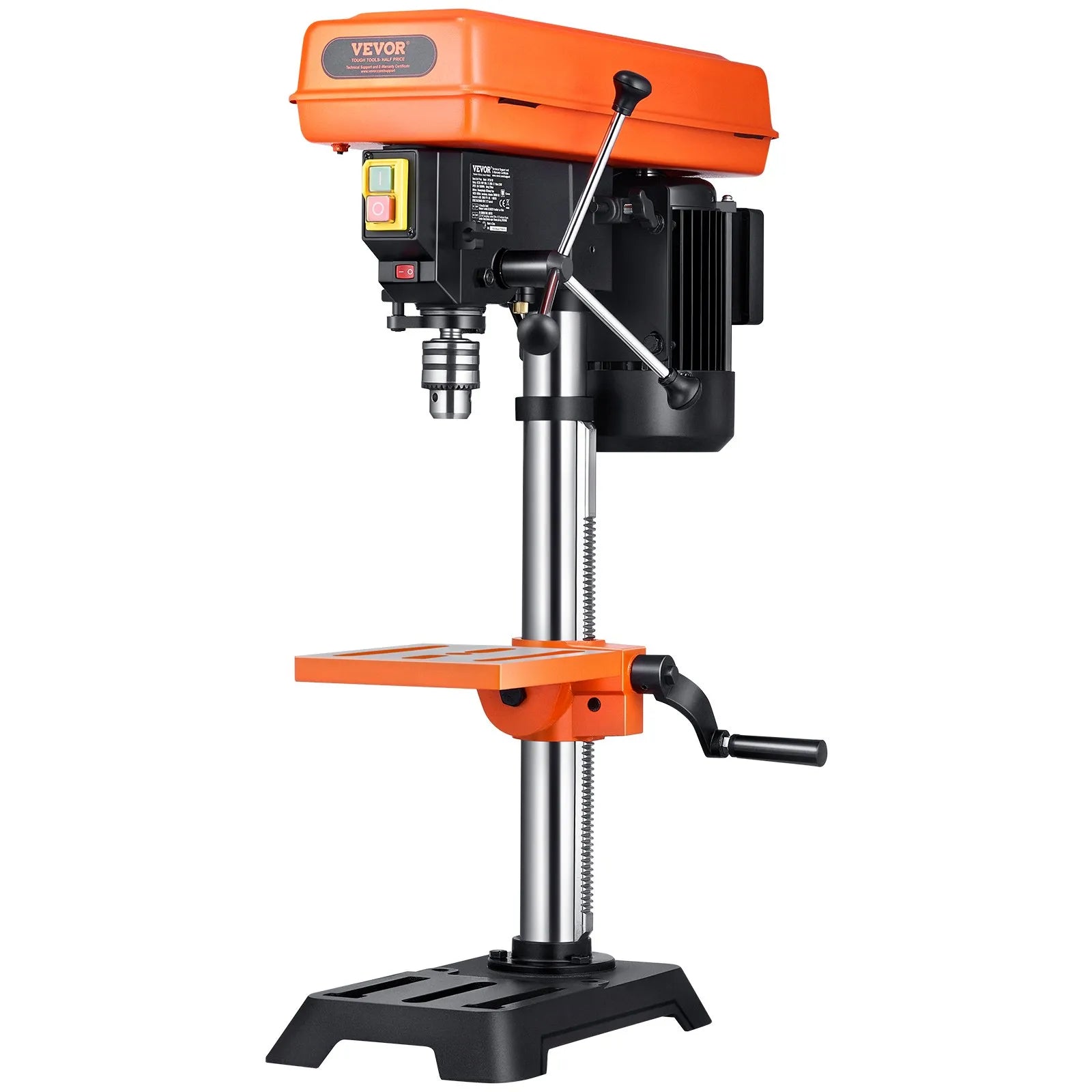 VEVOR 10in Benchtop Drill Press Tabletop Drilling Machine 610-2800RPM Adjustable
