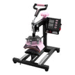 VEVOR 8 in 1 Heat Press Machine 15x15 in 30oz Tumbler Press T-Shirts Black