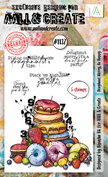 AALL and Create - A6 Stamp Set - Doughnut Worry, Be Happy