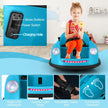 12V Electric Kids Ride on Bumper Car Battery Powered Bumping Car with Remote Control-Blue