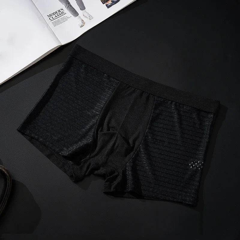 Yachen Silky mesh Breathable boxer briefs underwear men