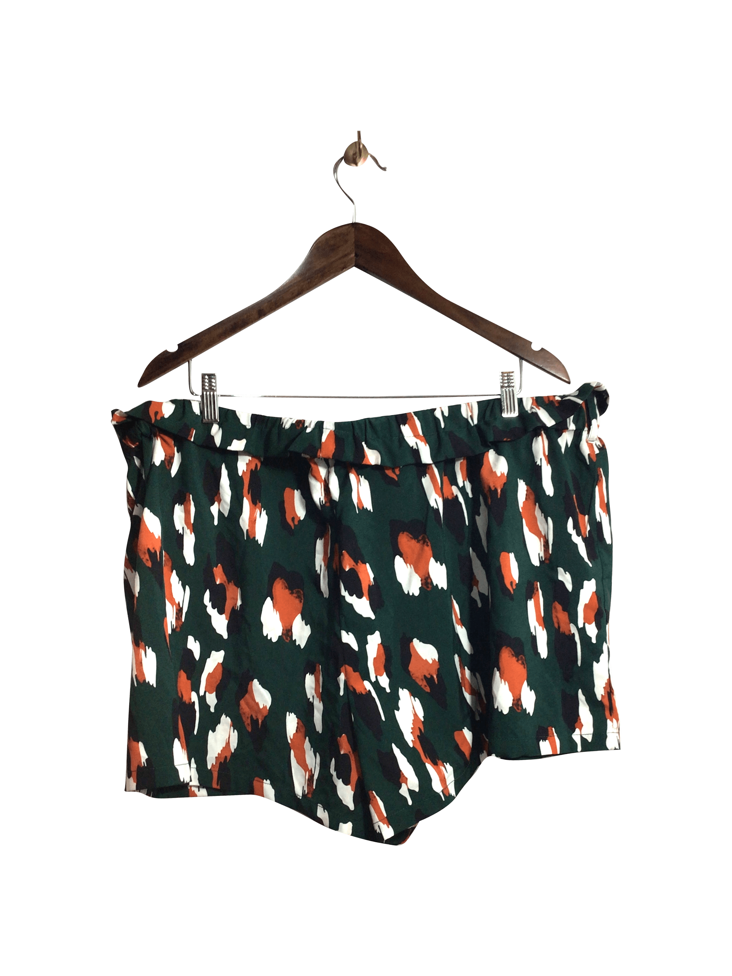 SHEIN Women Classic Shorts Regular fit in Green - 4XL