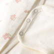 Dress with Bodysuit | Pink Floral on Off-White  | Minymo