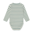Longsleeve Bodysuit | Green Stripe | Minymo