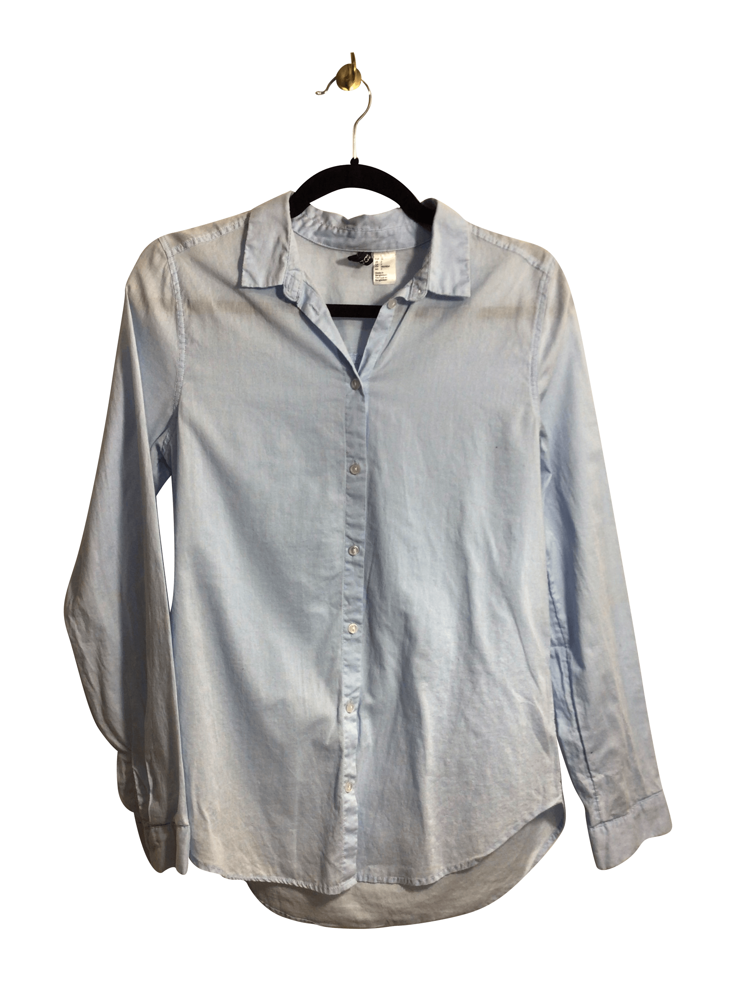 H&M Women Button Down Tops Regular fit in Blue - 2